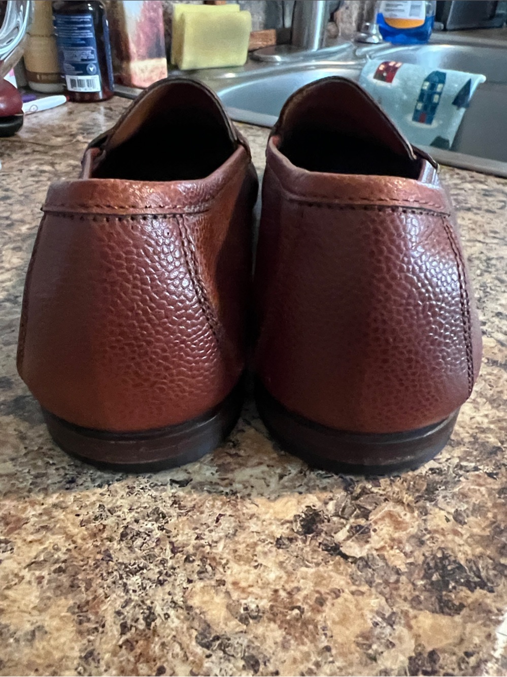 Salvatore Ferragamo Made in Italy men’s cognac penny loafers shoes size 10D. - Picture 3 of 13